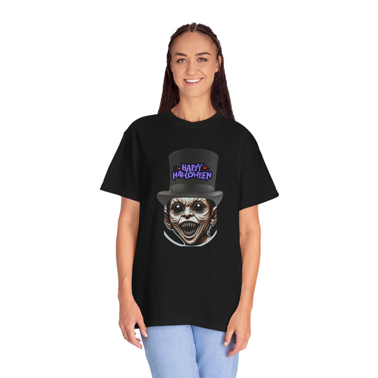 Happy Halloween Demon with a top hat - Unisex Garment-Dyed T-shirt