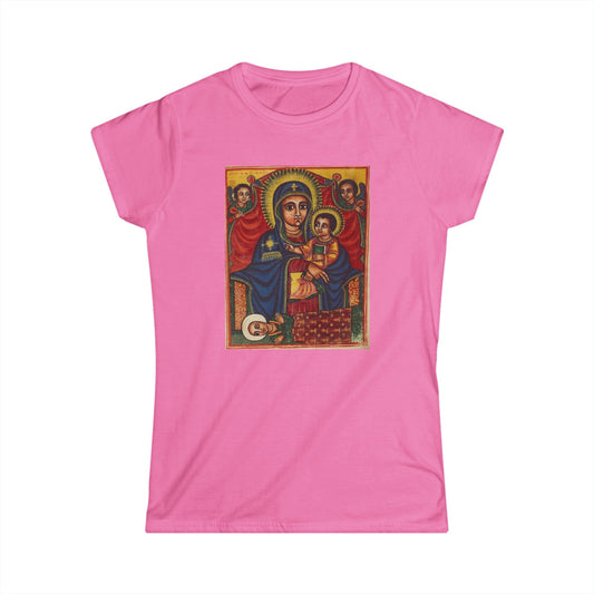 Ancient Etheopian Bible Art - Women's Softstyle Tee