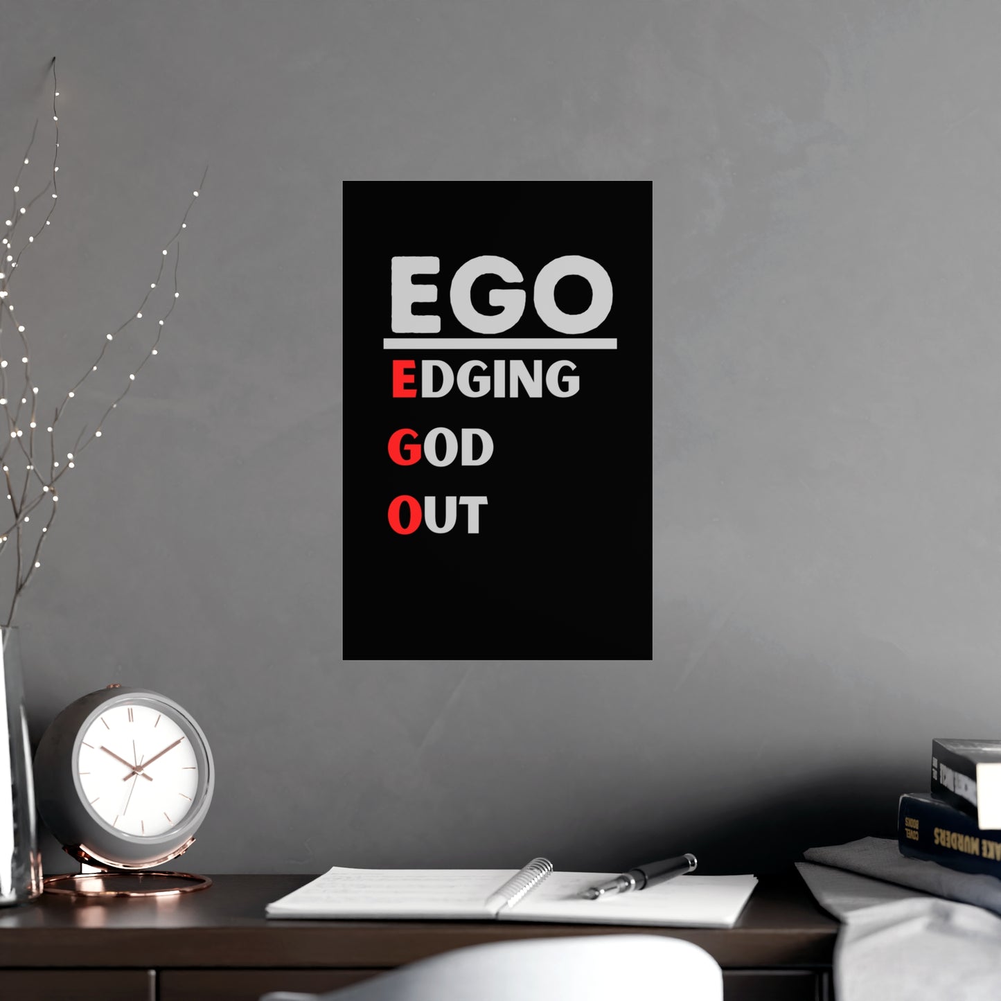 EGO - Vertical and Horizontal Matte Posters