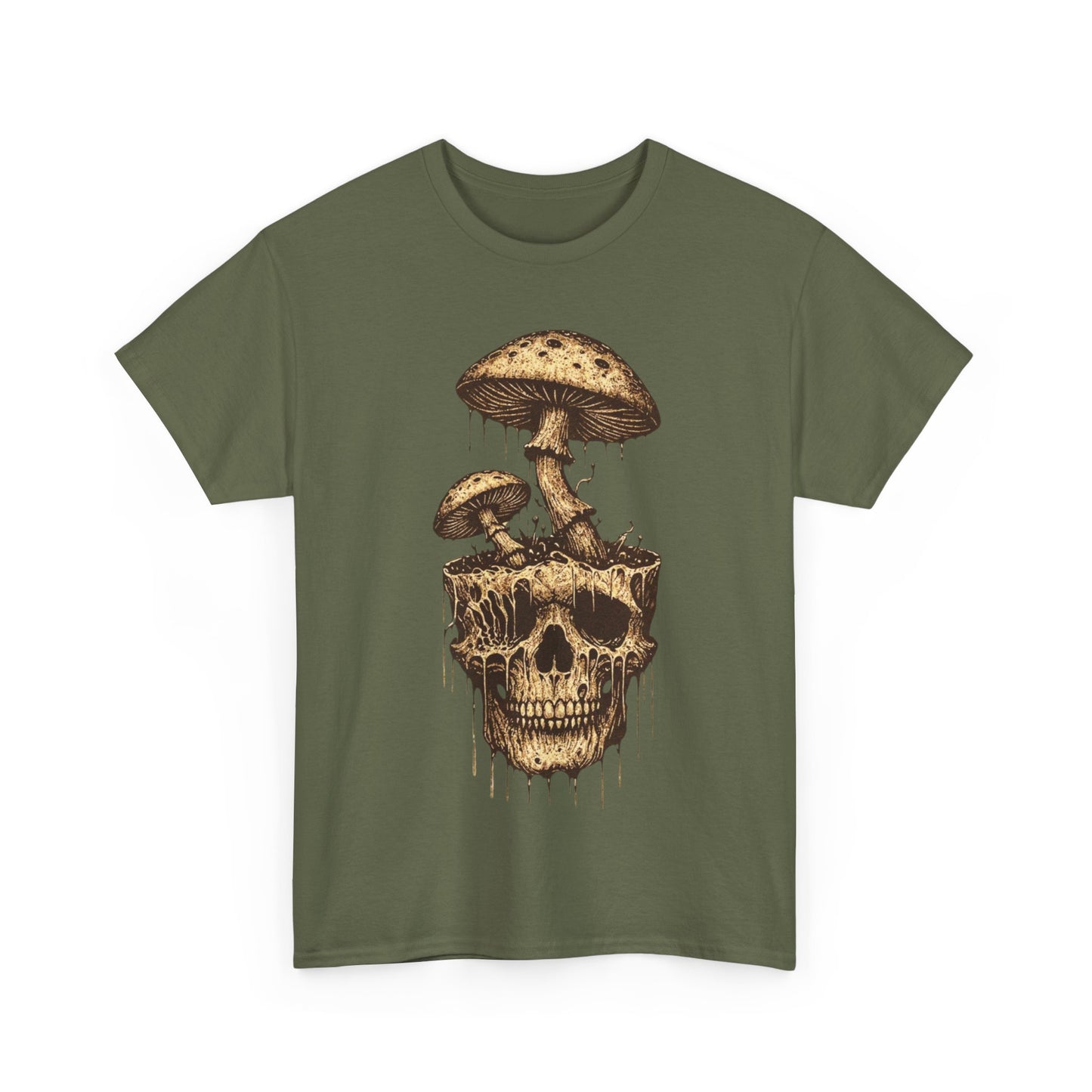 Mushroom Skull - Unisex Heavy Cotton Tee