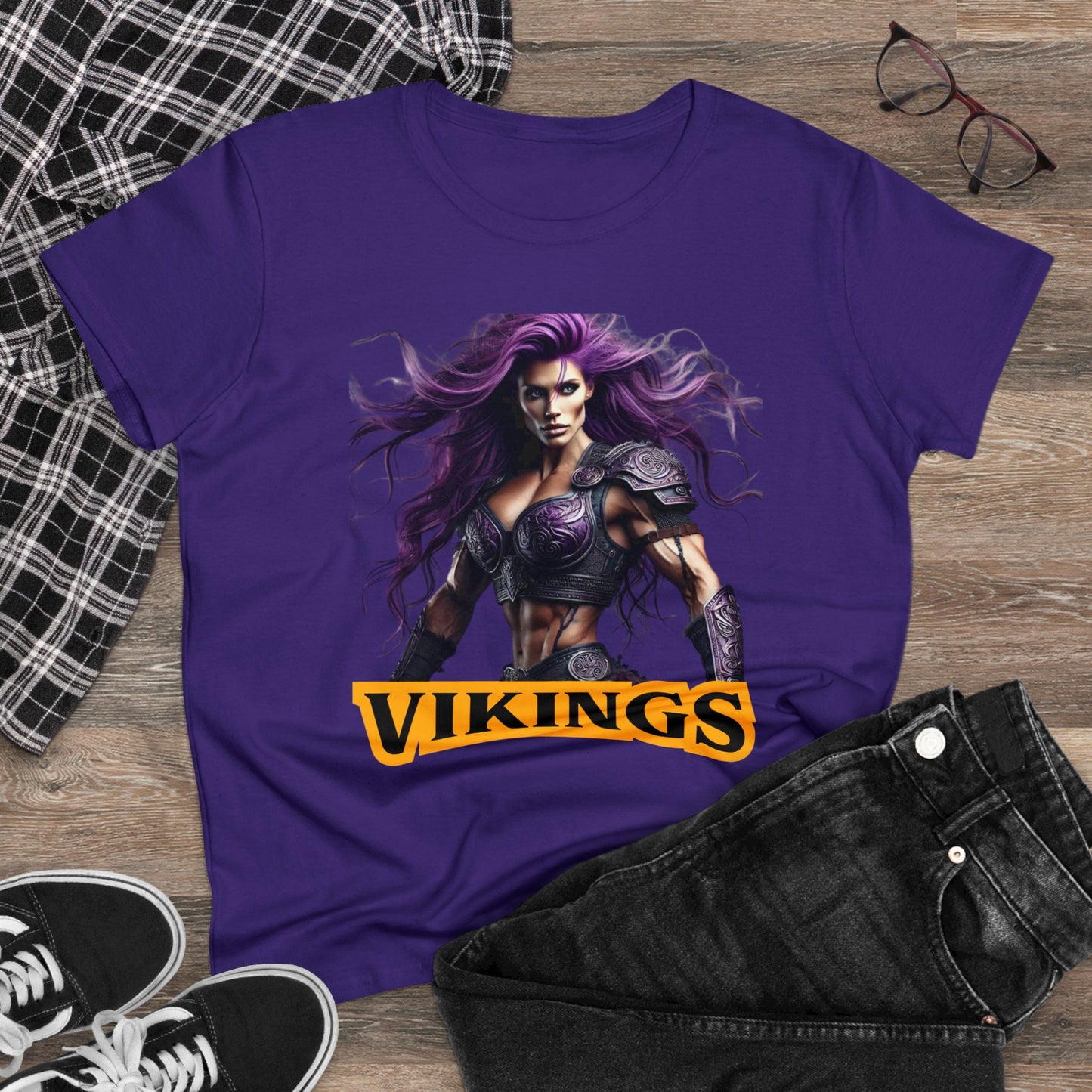 Vikings - Women's Midweight Cotton Tee