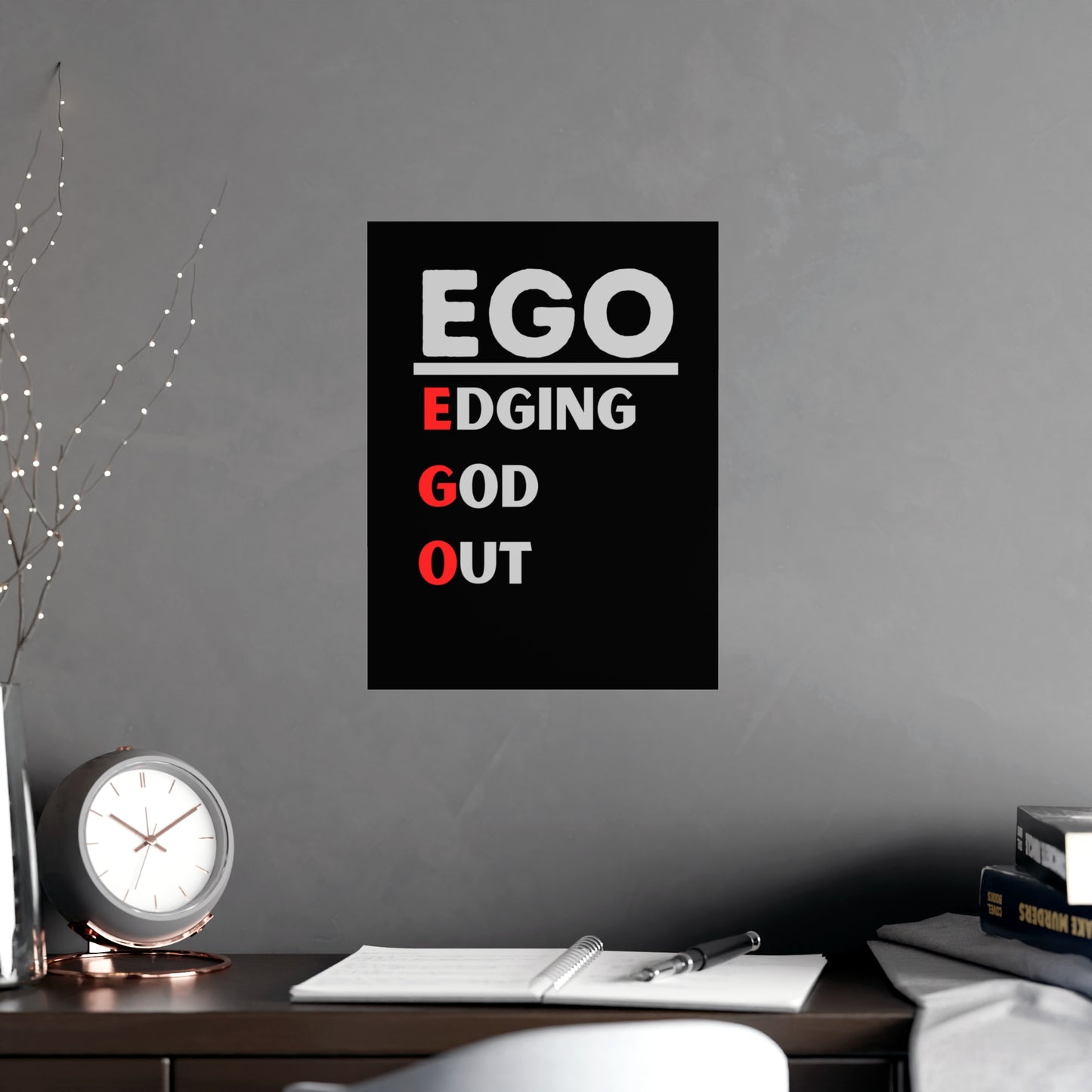 EGO - Vertical and Horizontal Matte Posters