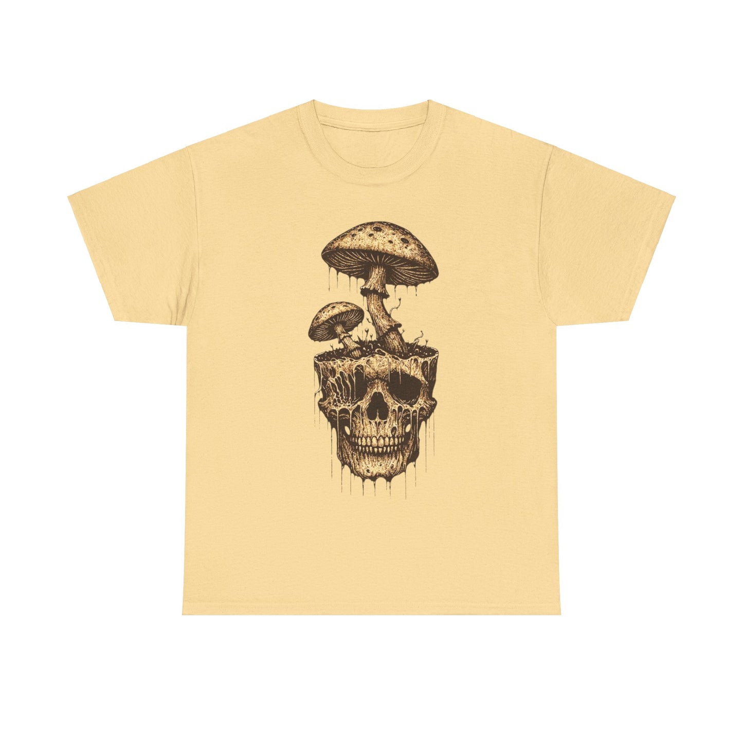 Mushroom Skull - Unisex Heavy Cotton Tee