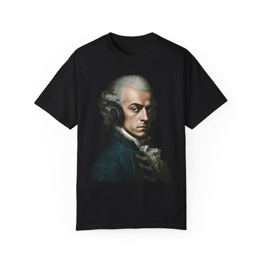 Headphones Mozart - Unisex Garment-Dyed T-shirt