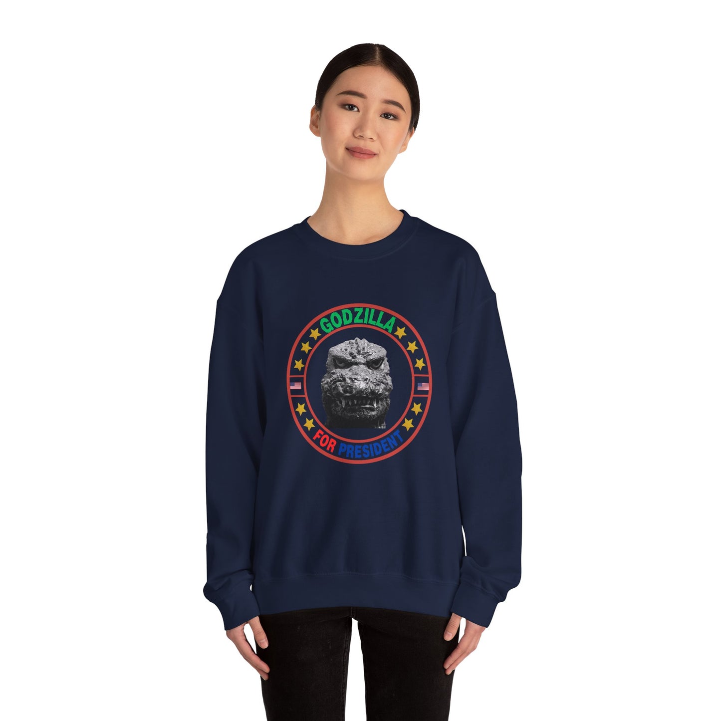 Godzilla for President - Unisex Heavy Blend™ Crewneck Sweatshirt