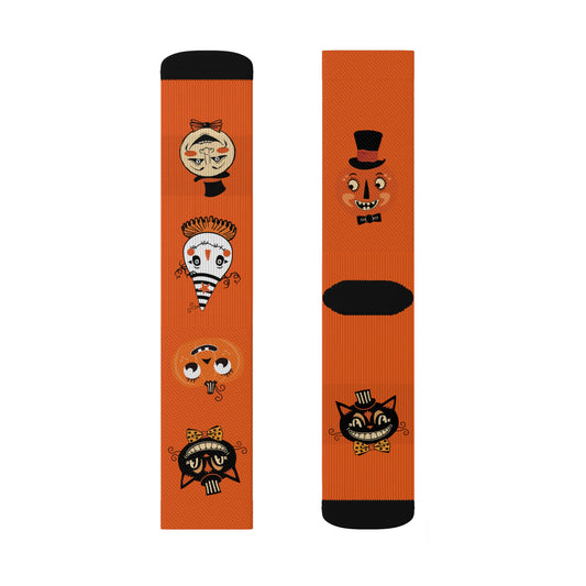 Vintage Halloween Sublimation Socks