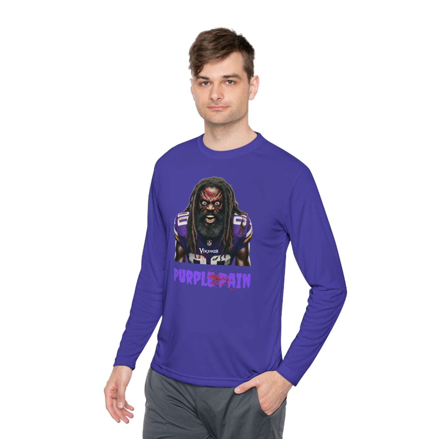 Purple Pain - Unisex Lightweight Long Sleeve Tee