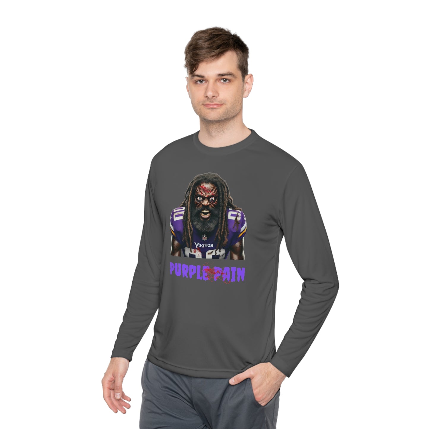 Purple Pain - Unisex Lightweight Long Sleeve Tee