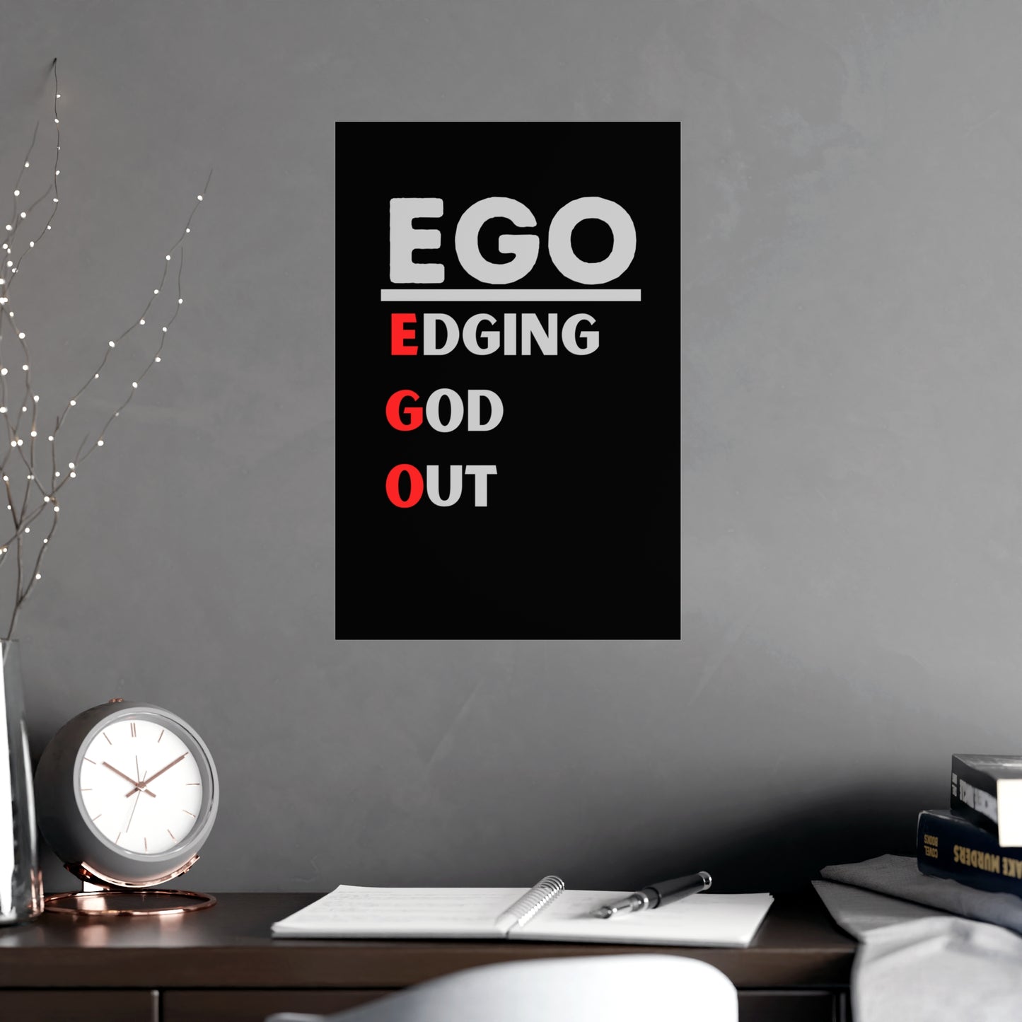 EGO - Vertical and Horizontal Matte Posters