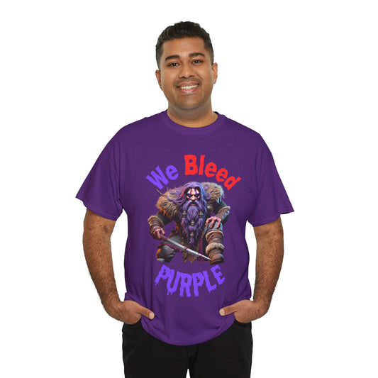 We Bleed Purple - Unisex Heavy Cotton Tee