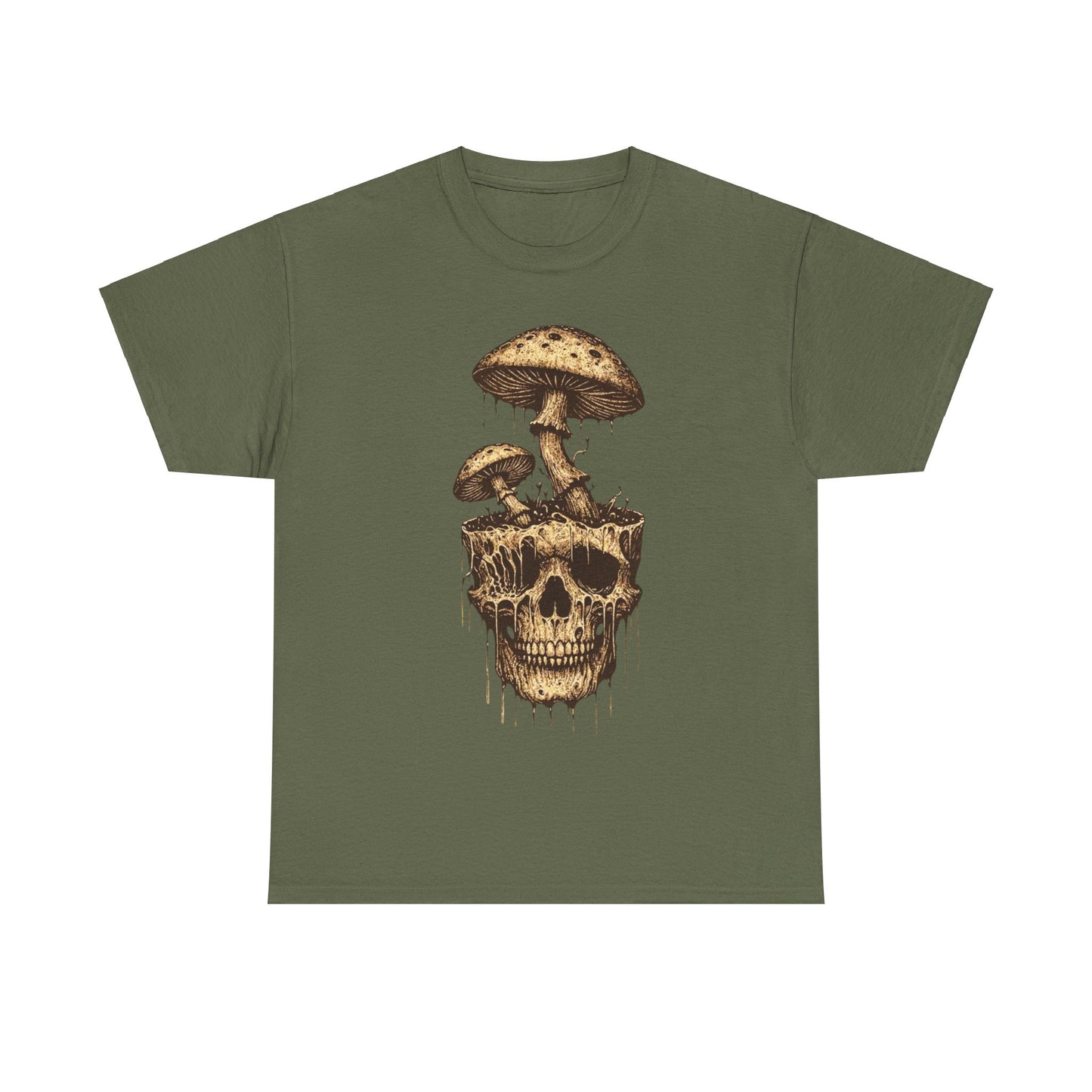 Mushroom Skull - Unisex Heavy Cotton Tee