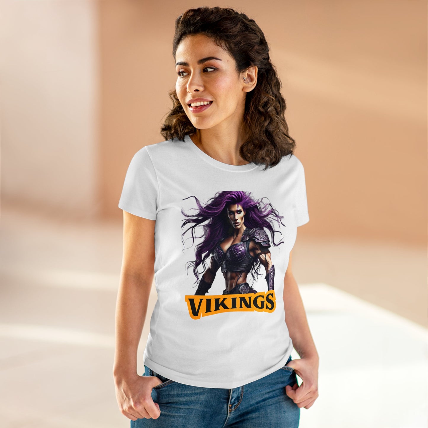 Vikings - Women's Midweight Cotton Tee