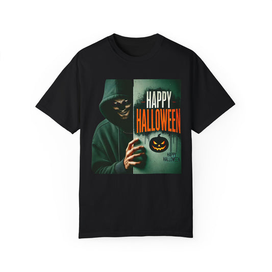 Happy Halloween Creep2 - Unisex Garment-Dyed T-shirt