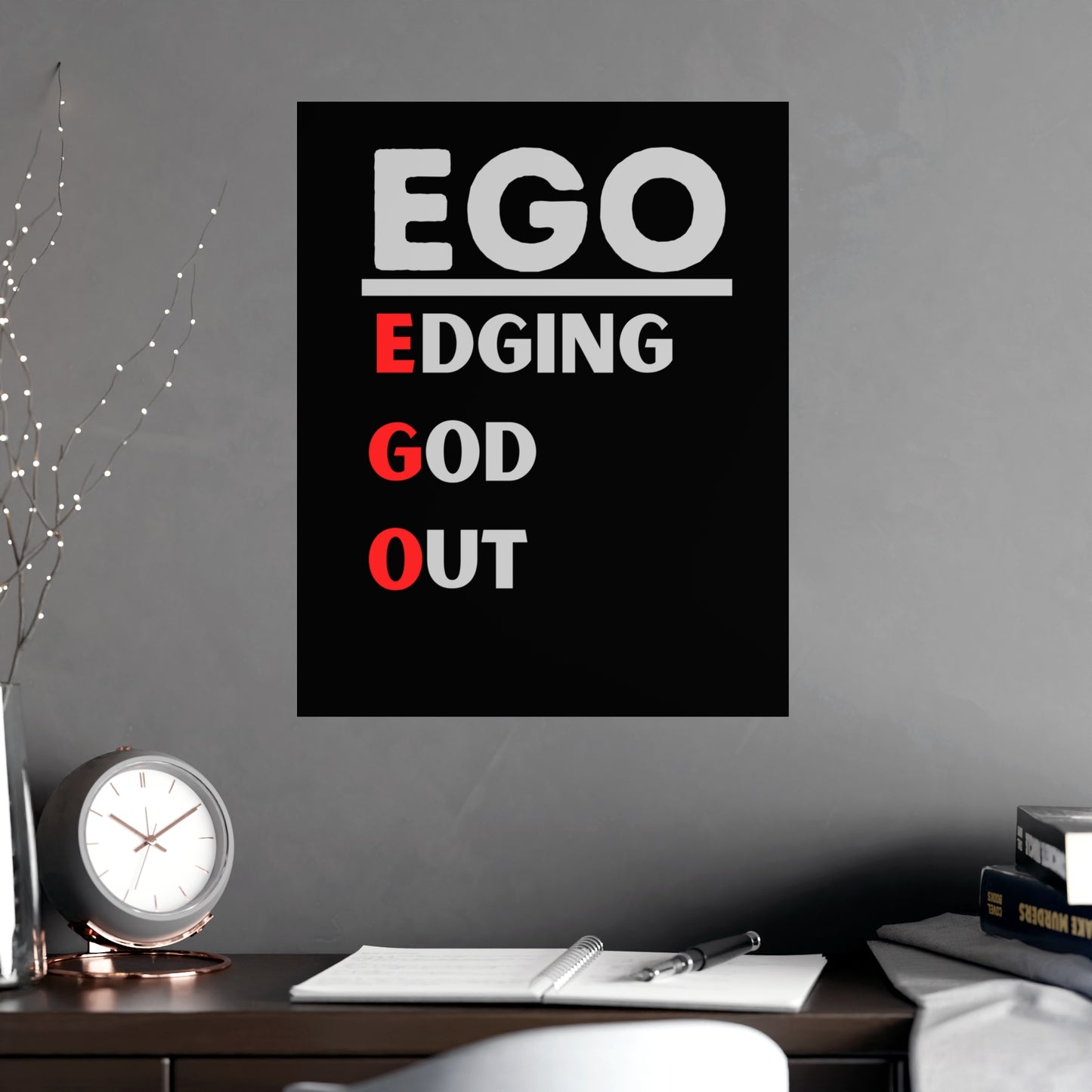 EGO - Vertical and Horizontal Matte Posters