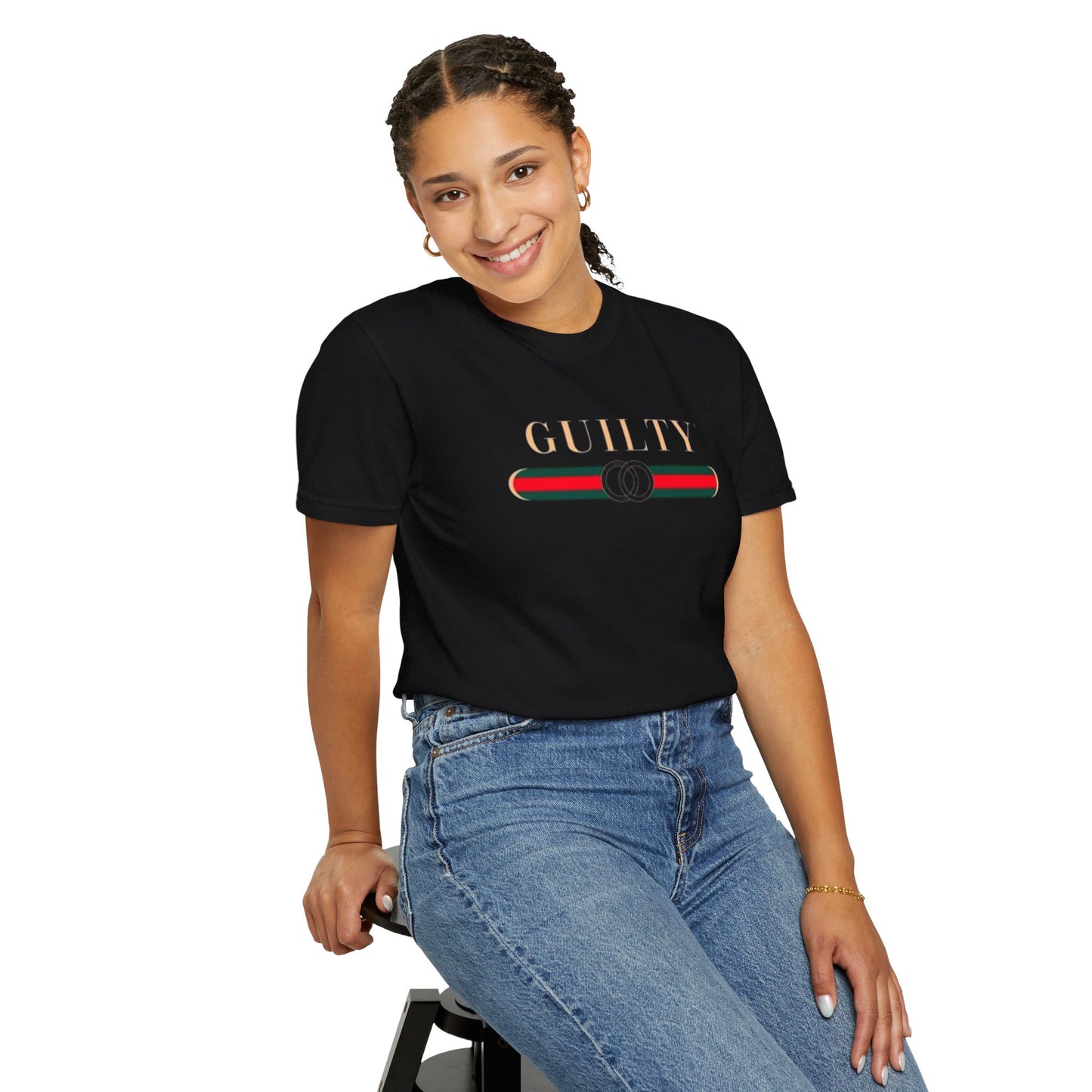 "Guilty" -Unisex Garment-Dyed T-shirt