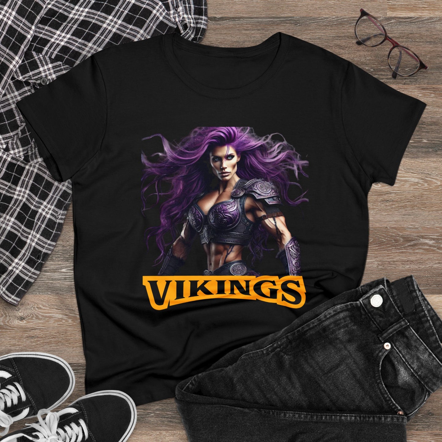 Vikings - Women's Midweight Cotton Tee