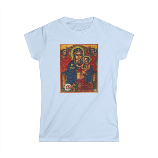 Ancient Etheopian Bible Art - Women's Softstyle Tee