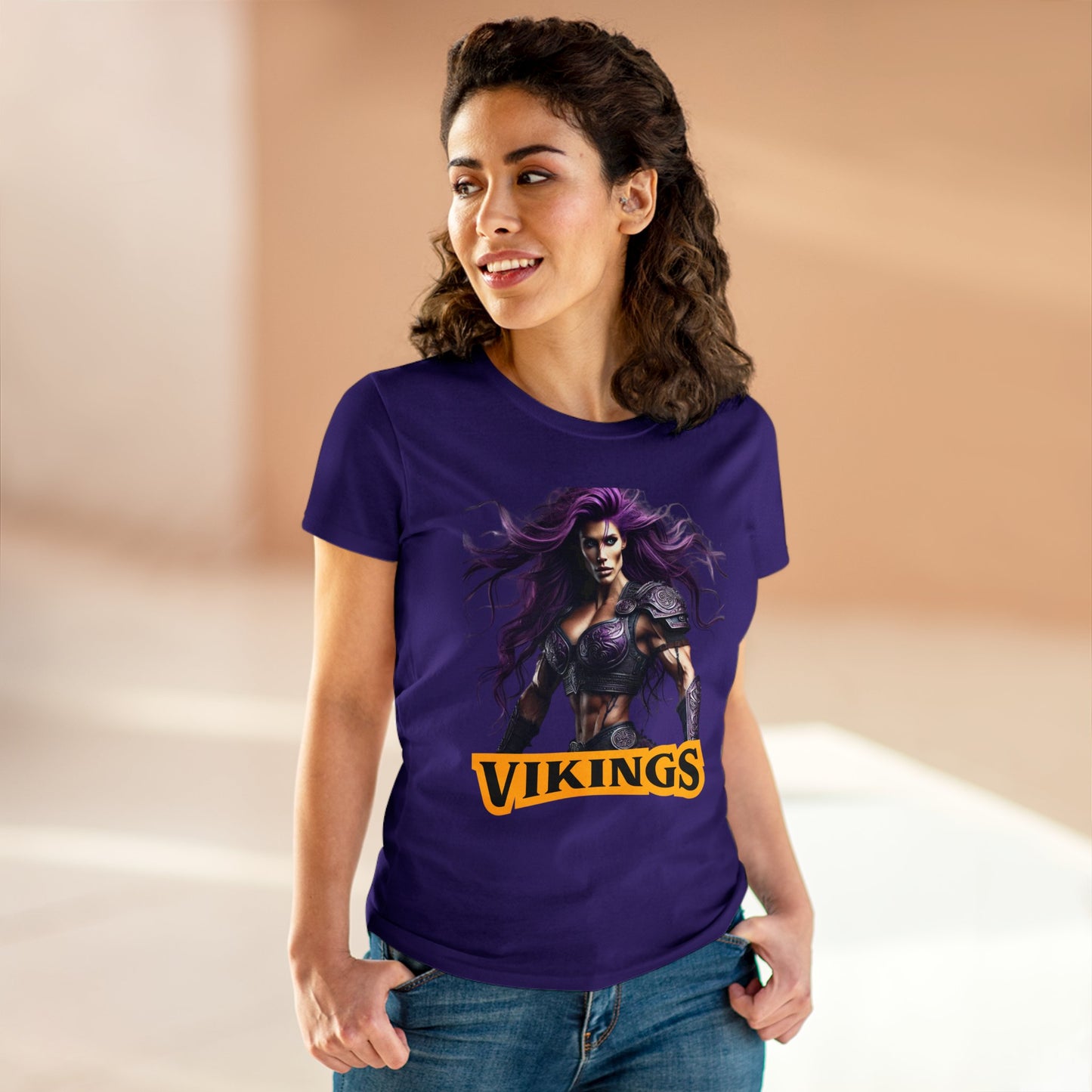 Vikings - Women's Midweight Cotton Tee