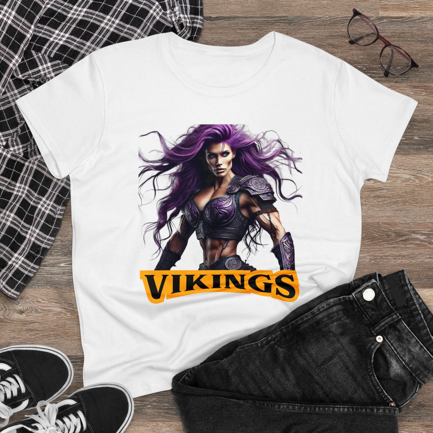 Vikings - Women's Midweight Cotton Tee