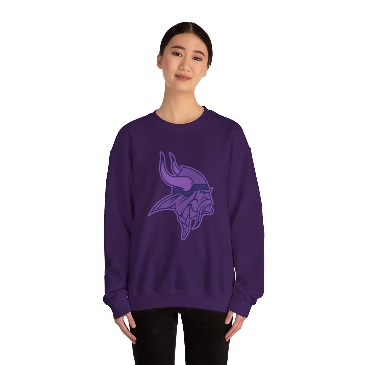 Purple Viking Heavy Blend™ Crewneck Sweatshirt