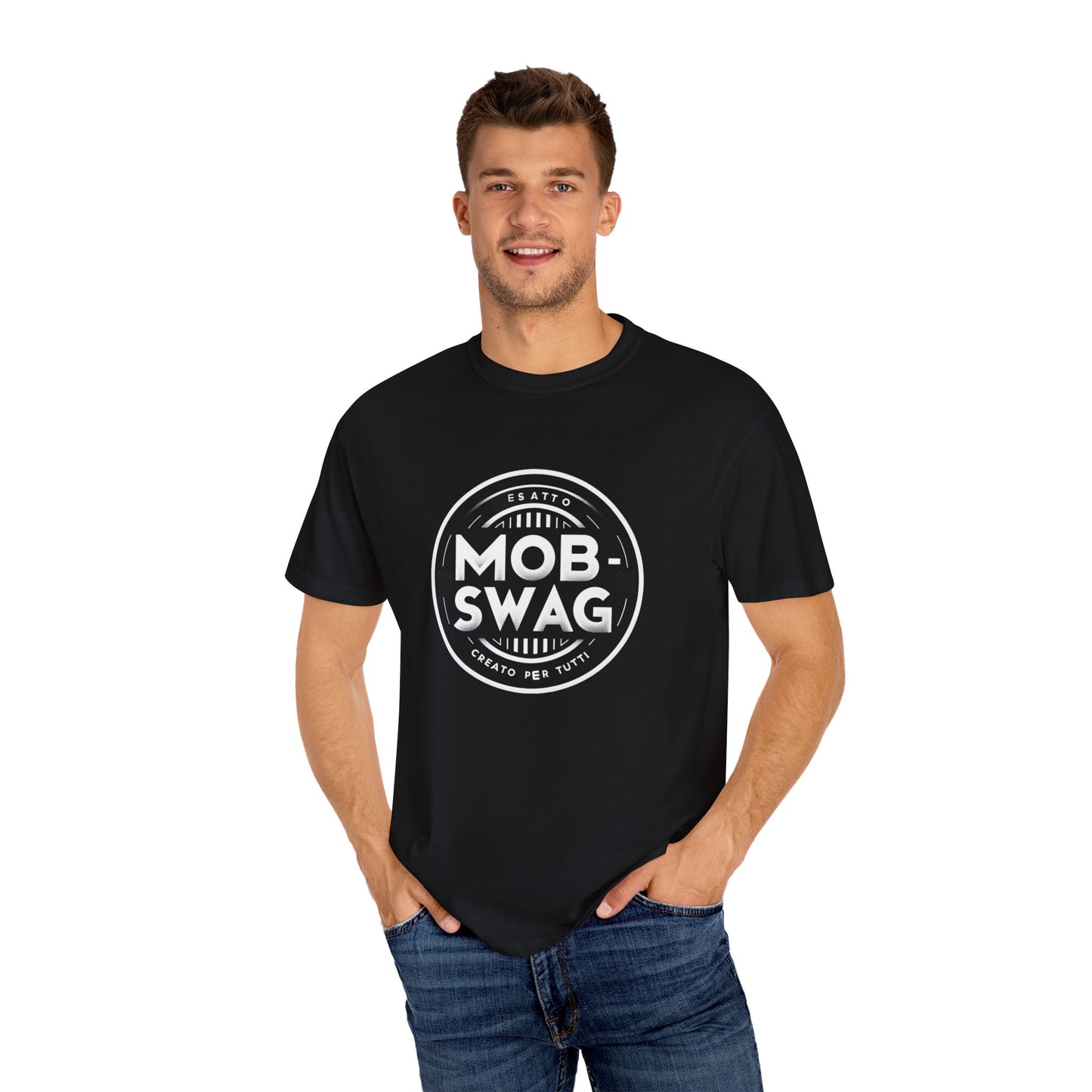 Mob Swag New Logo - Unisex Garment-Dyed T-shirt