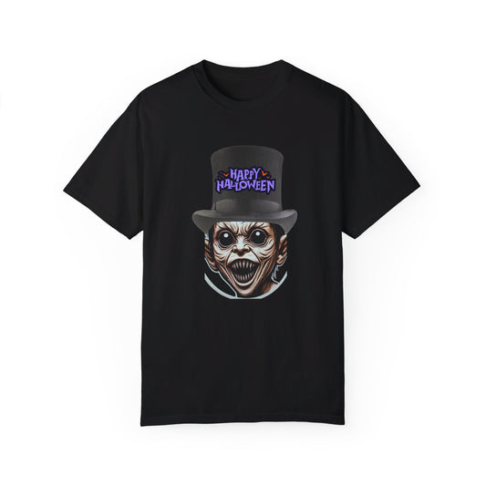 Happy Halloween Demon with a top hat - Unisex Garment-Dyed T-shirt