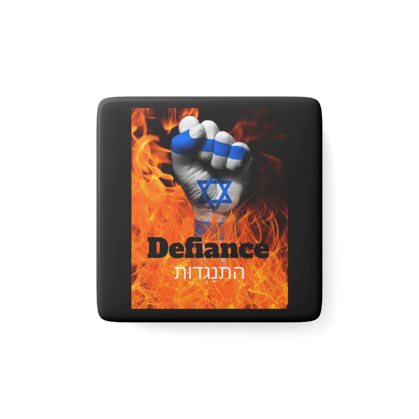 Defiance - Porcelain Magnet, Square