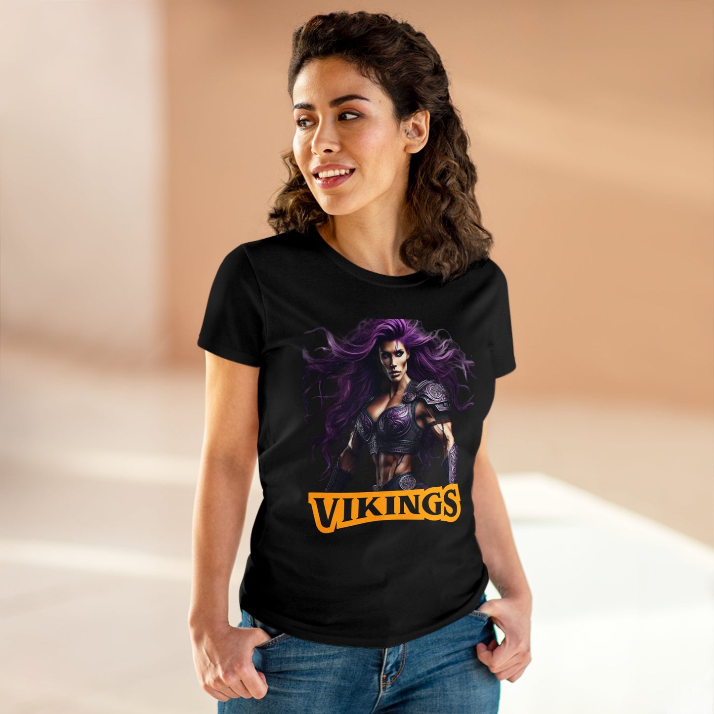 Vikings - Women's Midweight Cotton Tee