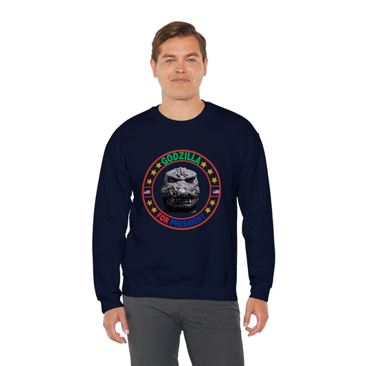 Godzilla for President - Unisex Heavy Blend™ Crewneck Sweatshirt