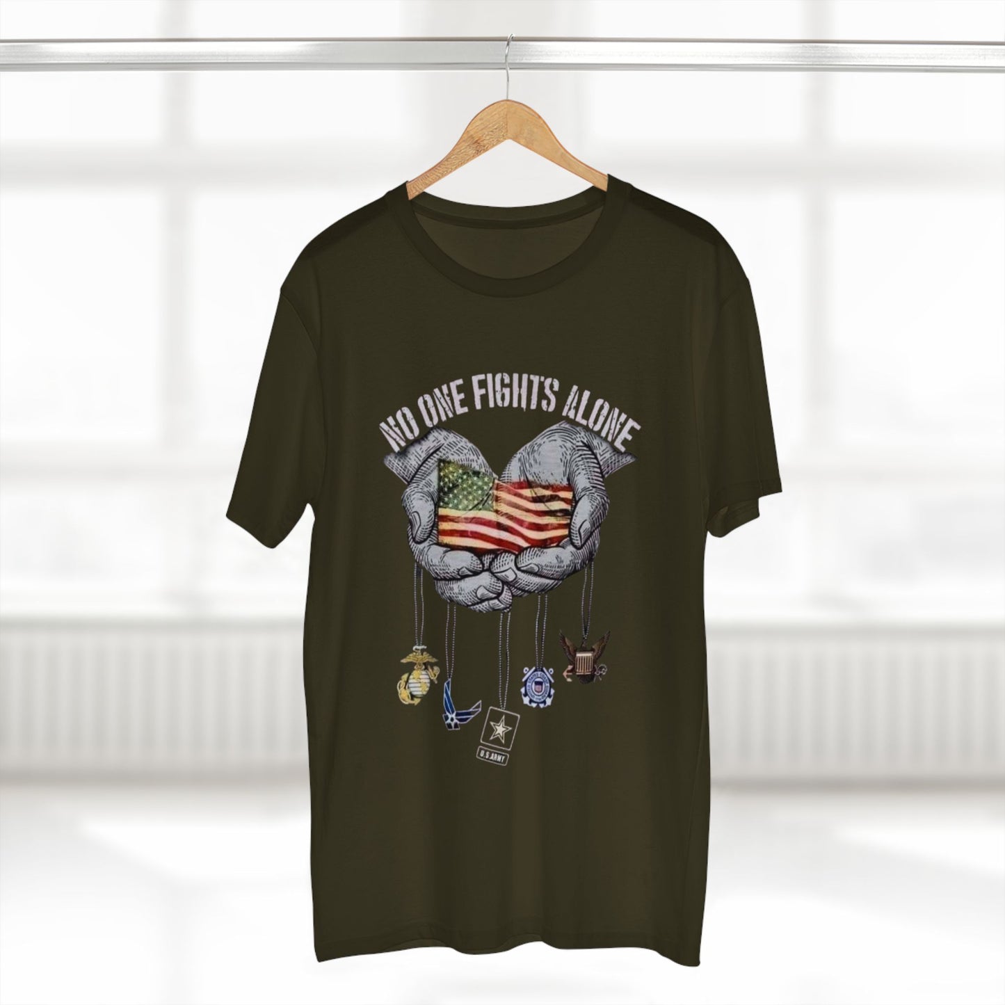 No One Fights Alone - Men's Staple Tee