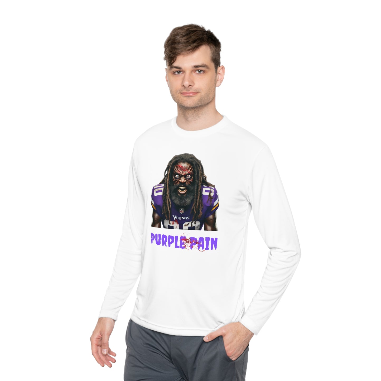 Purple Pain - Unisex Lightweight Long Sleeve Tee