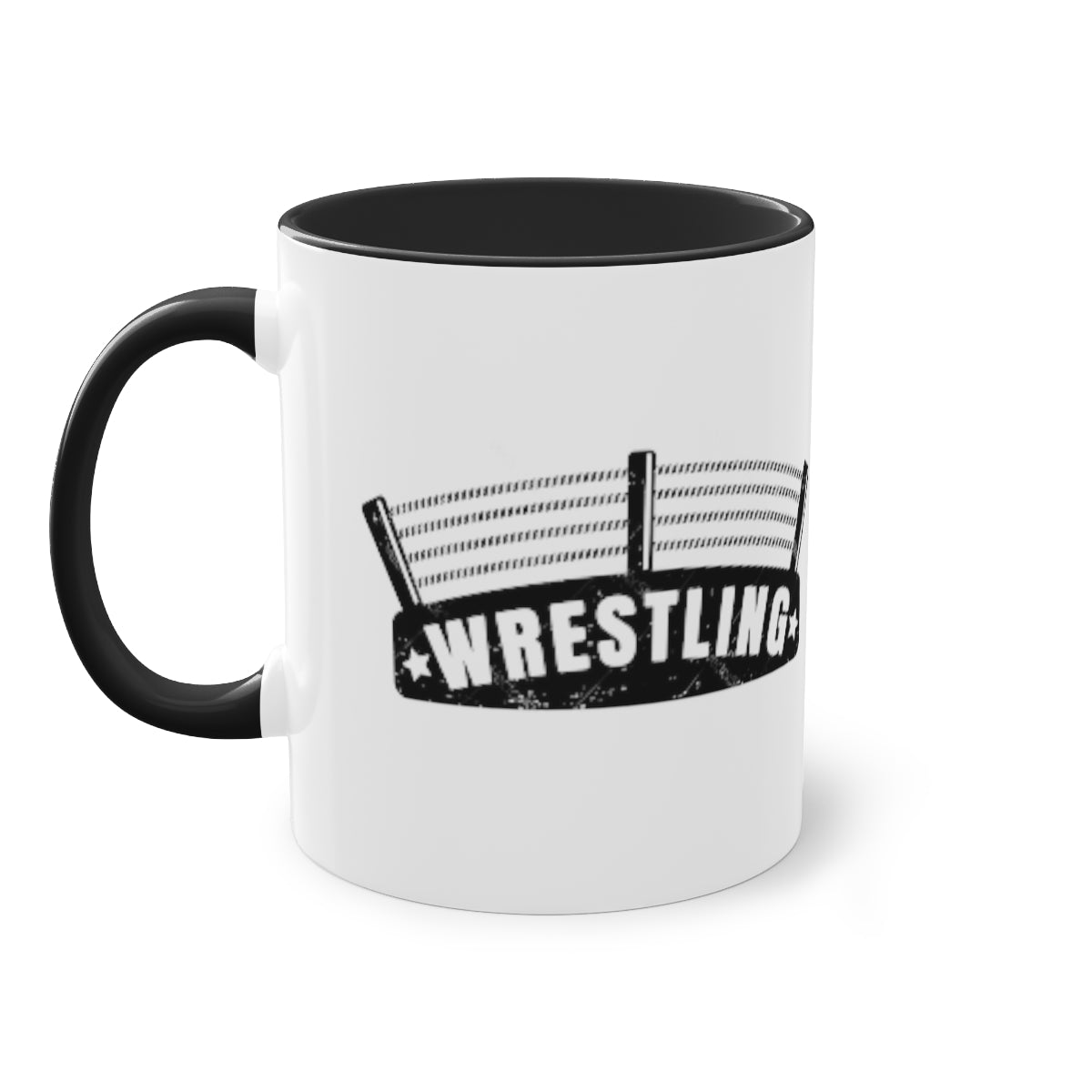 Wrestling - Two-Tone Coffee Mug, 11oz