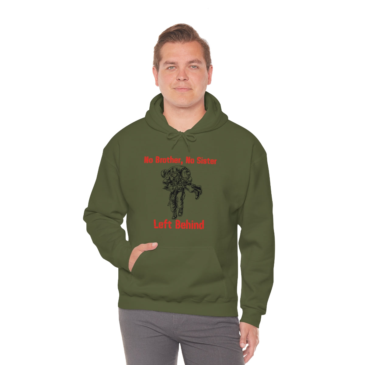 No Brother, No Sister..Left Behind - Unisex Heavy Blend™ Hooded Sweatshirt