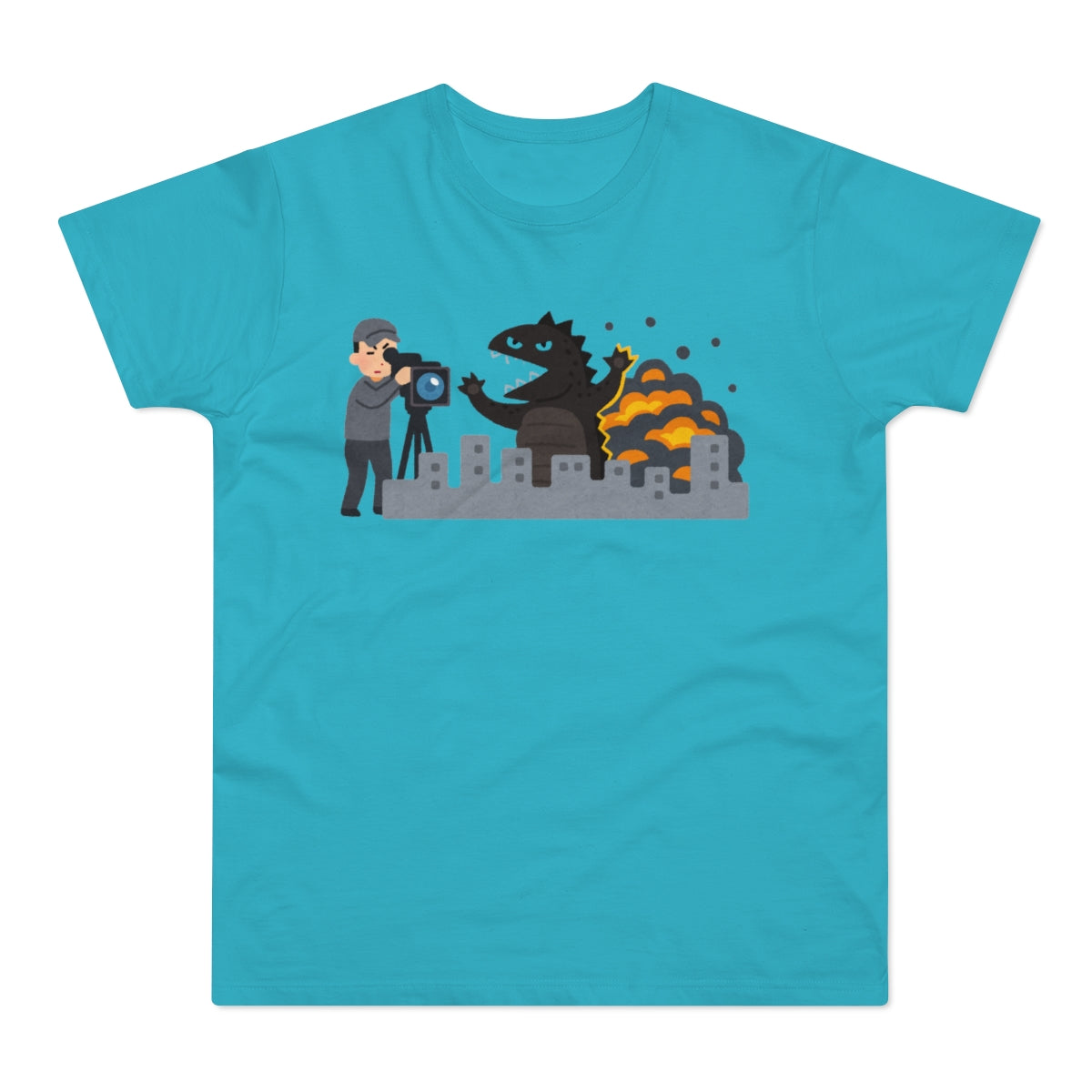 Gawdzilla On Set - Single Jersey Men's T-shirt