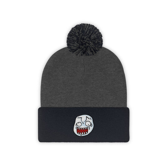 Angry Snow Ball - Pom Pom Beanie