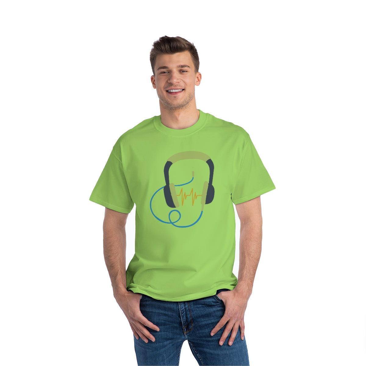 Headphones -Beefy-T®  Short-Sleeve T-Shirt