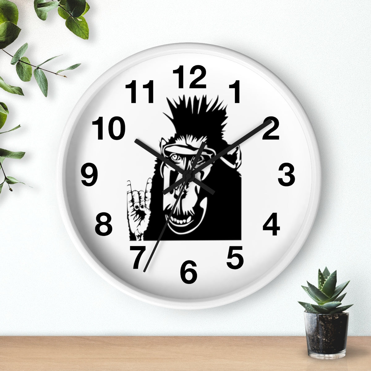 Rock Monkey - Wall clock