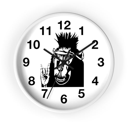 Rock Monkey - Wall clock