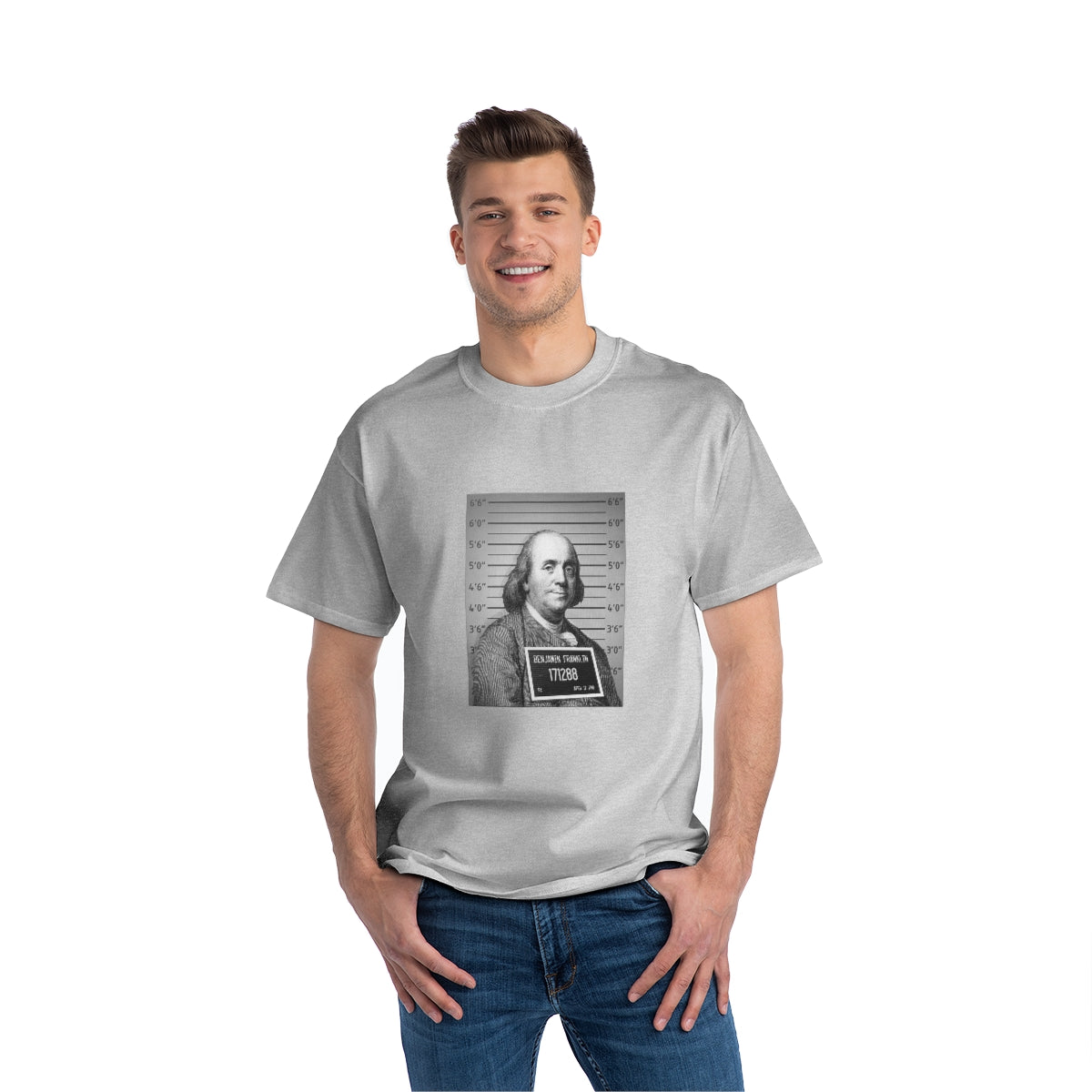 Ben Mugshot - Beefy-T®  Short-Sleeve T-Shirt