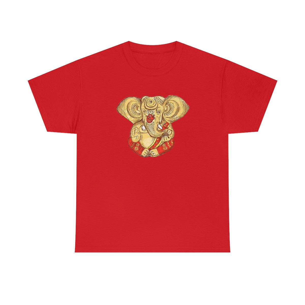 Hindu God Lord Ganesh - Unisex Heavy Cotton Tee