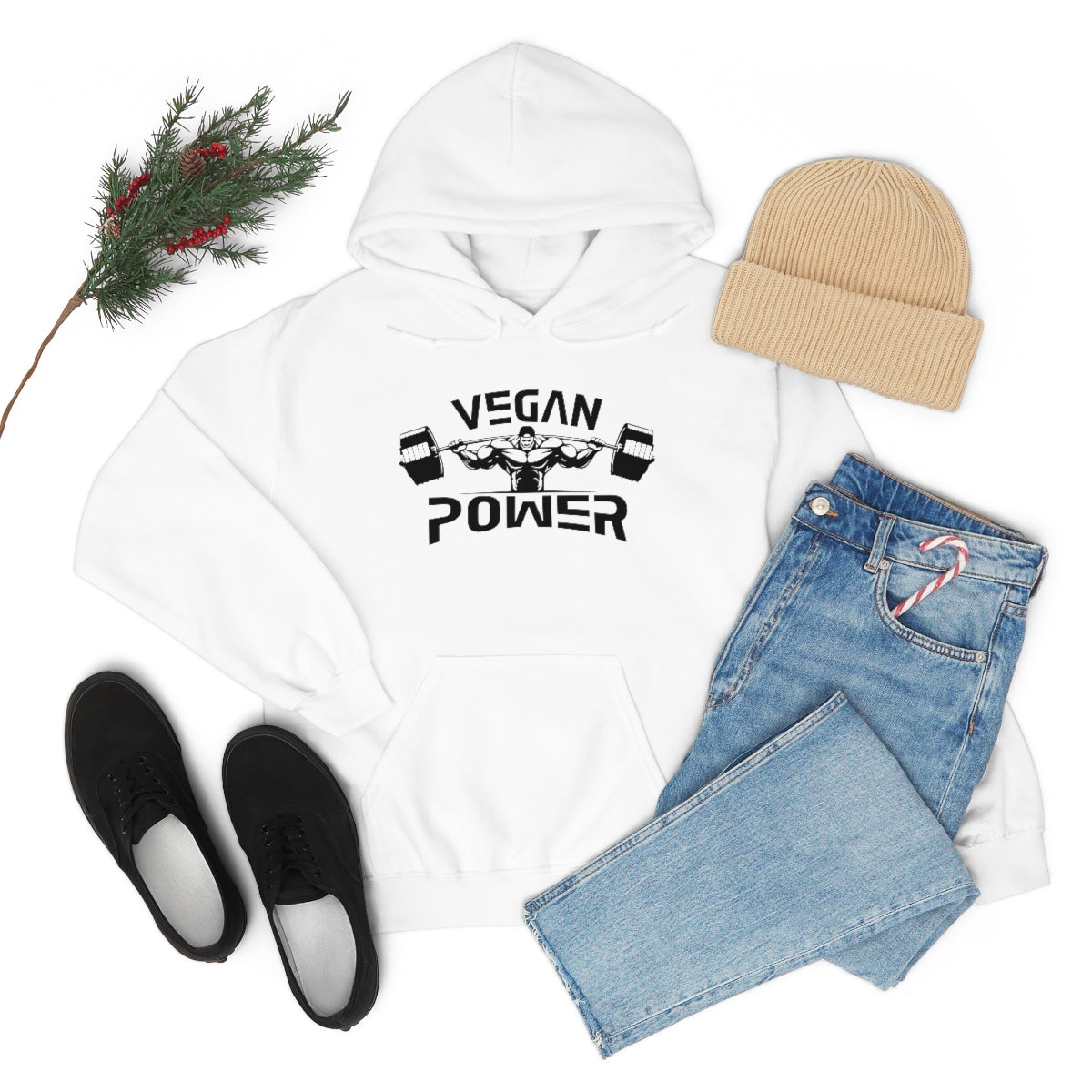 Vegan Power - Unisex Heavy Blend™ Hooded Sweatshirt