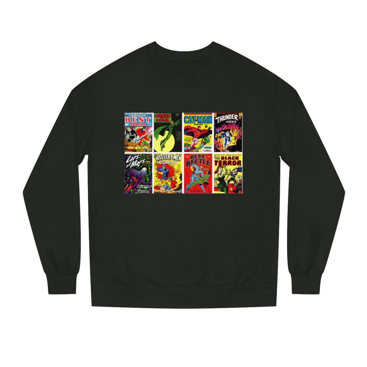 Vintage Comic Book Covers - Unisex Crew Neck Sweatshirt