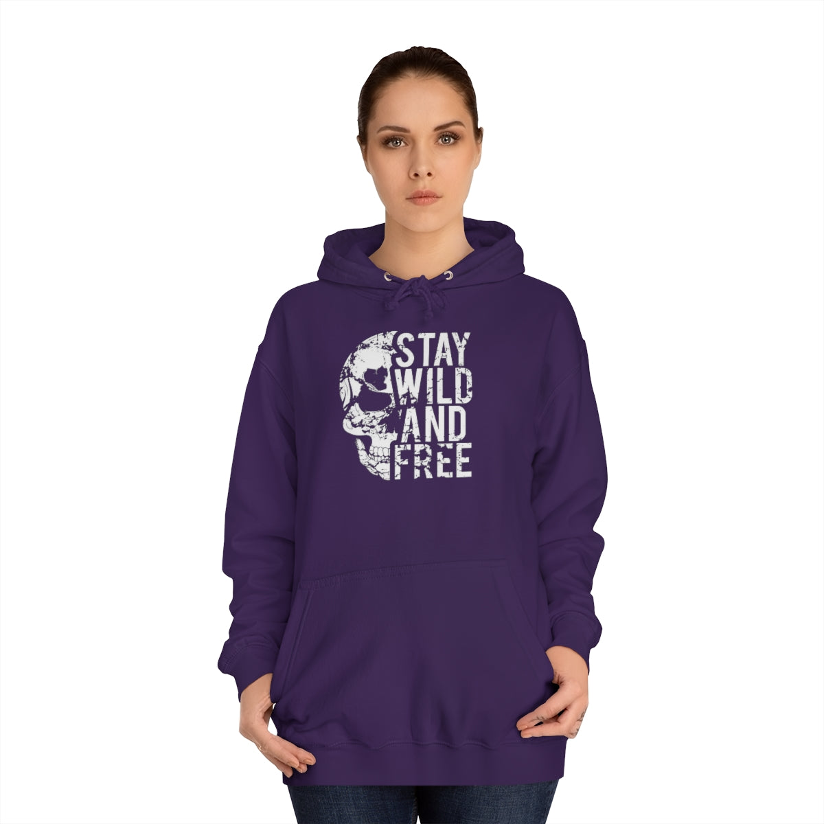 Stay Wild and Free - Unisex College Hoodie