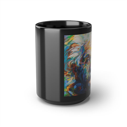 Einstein - Black Mug, 15oz