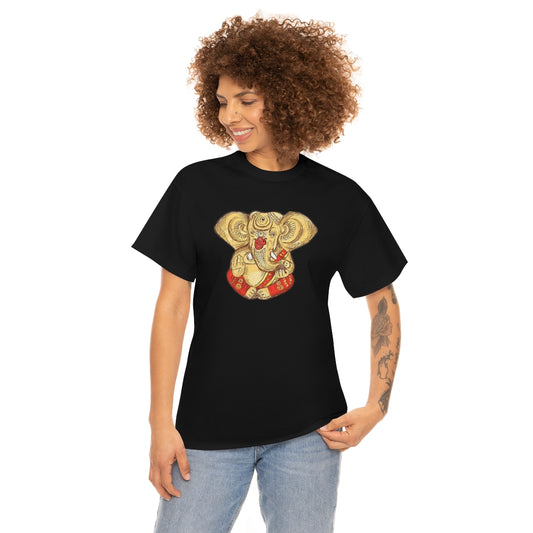 Hindu God Lord Ganesh - Unisex Heavy Cotton Tee