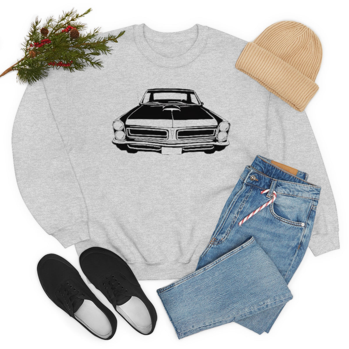 Muscle Car - Unisex Heavy Blend™ Crewneck Sweatshirt