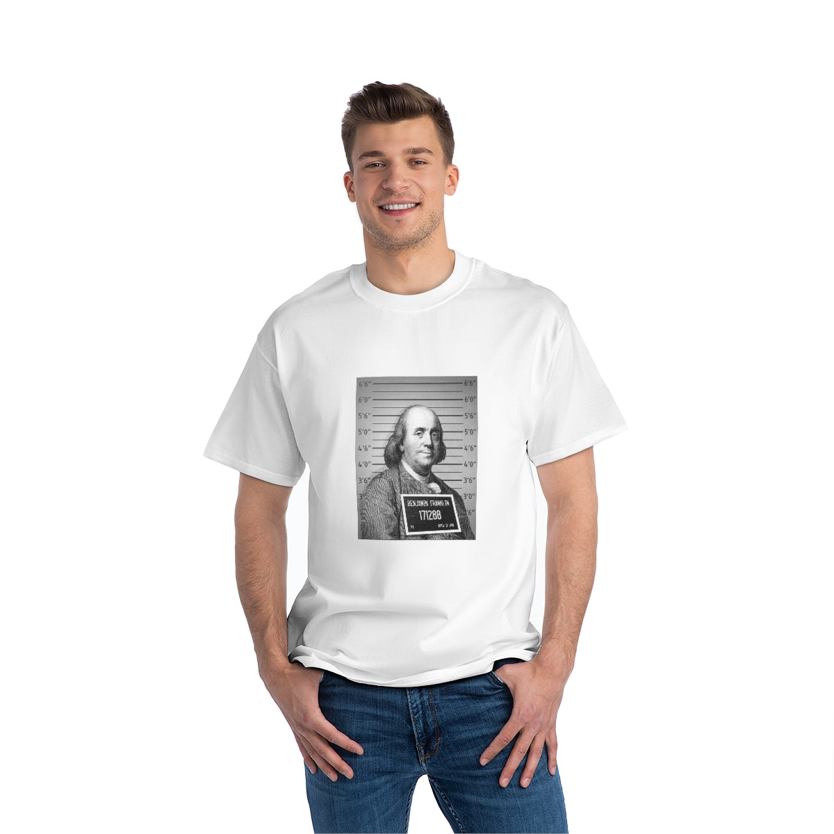 Ben Mugshot - Beefy-T®  Short-Sleeve T-Shirt