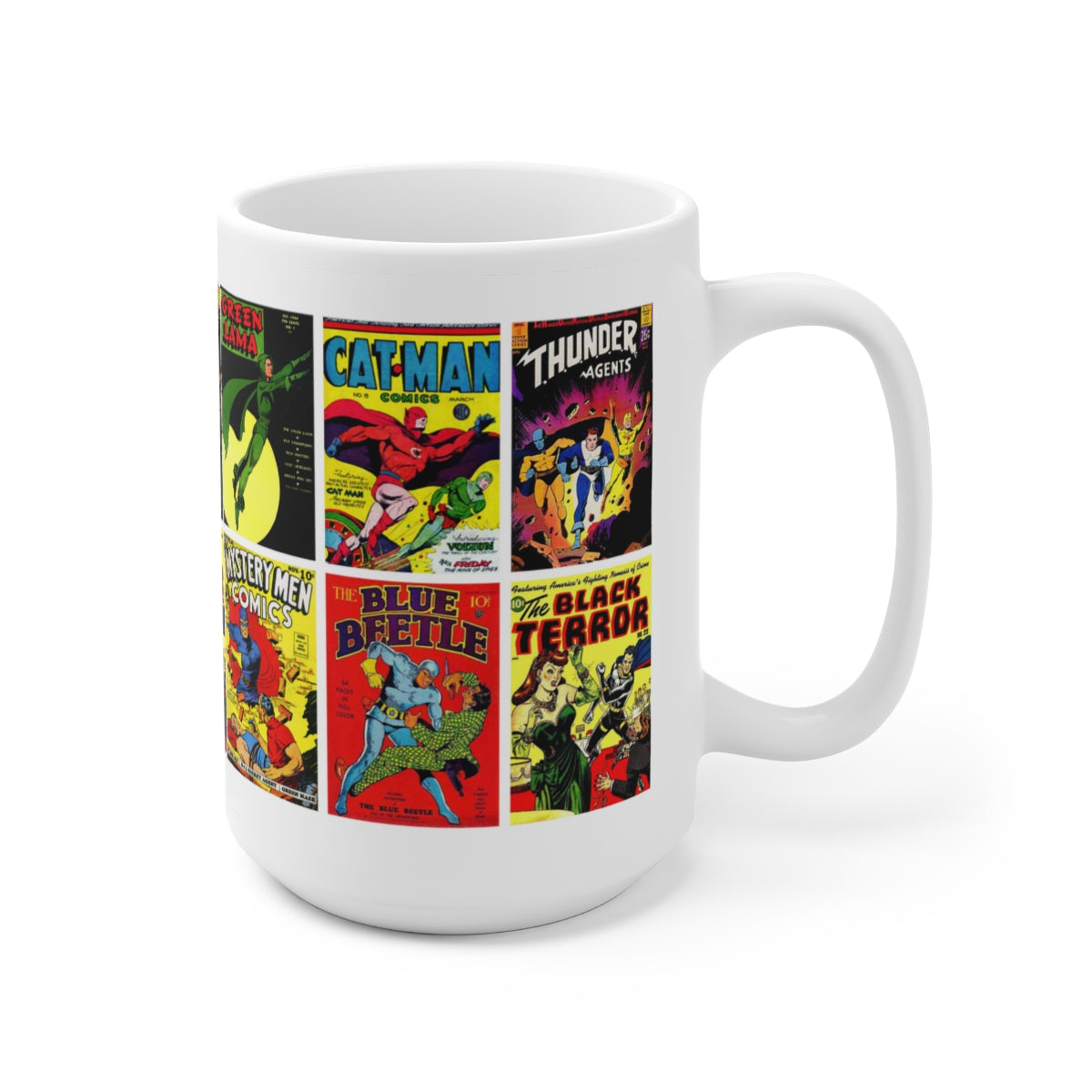 Vintage Comic Book Covers - Ceramic Mug 15oz