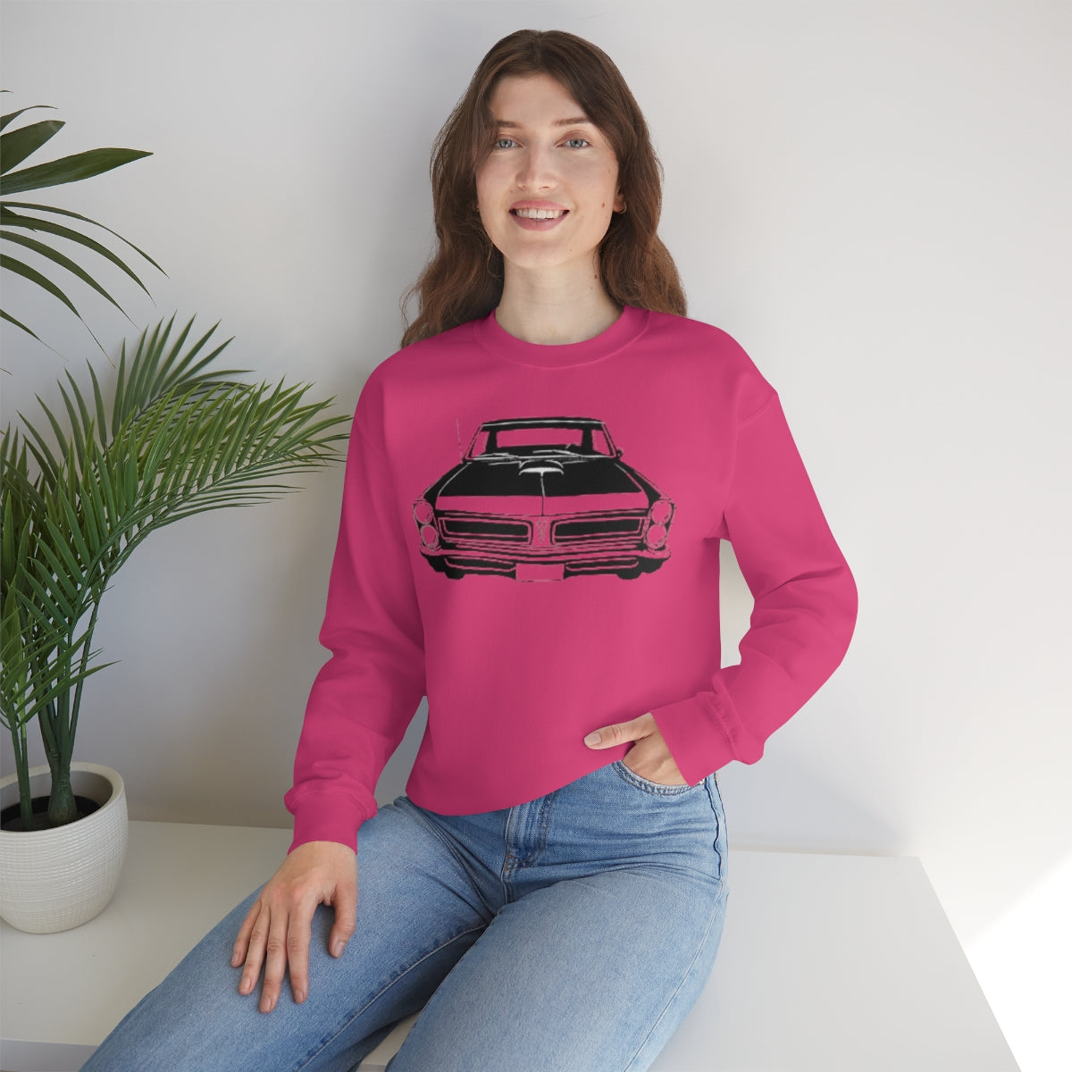 Muscle Car - Unisex Heavy Blend™ Crewneck Sweatshirt