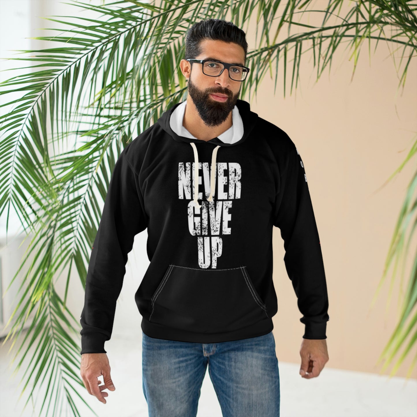 Never Give Up - Unisex Pullover Hoodie